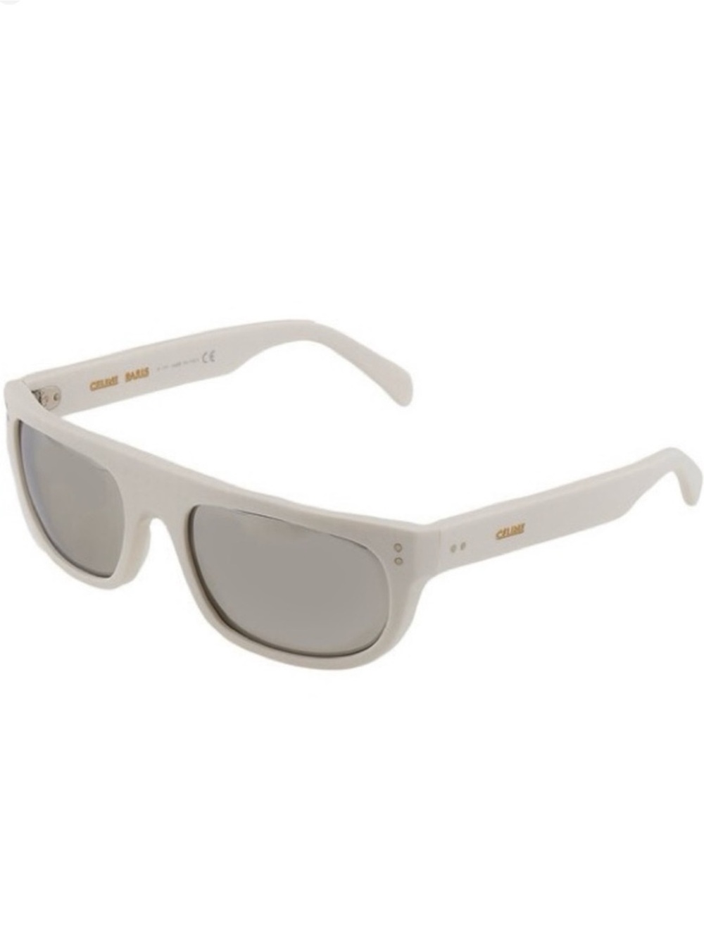 CELINE WHITE MIRRORED SUNGLASSES
